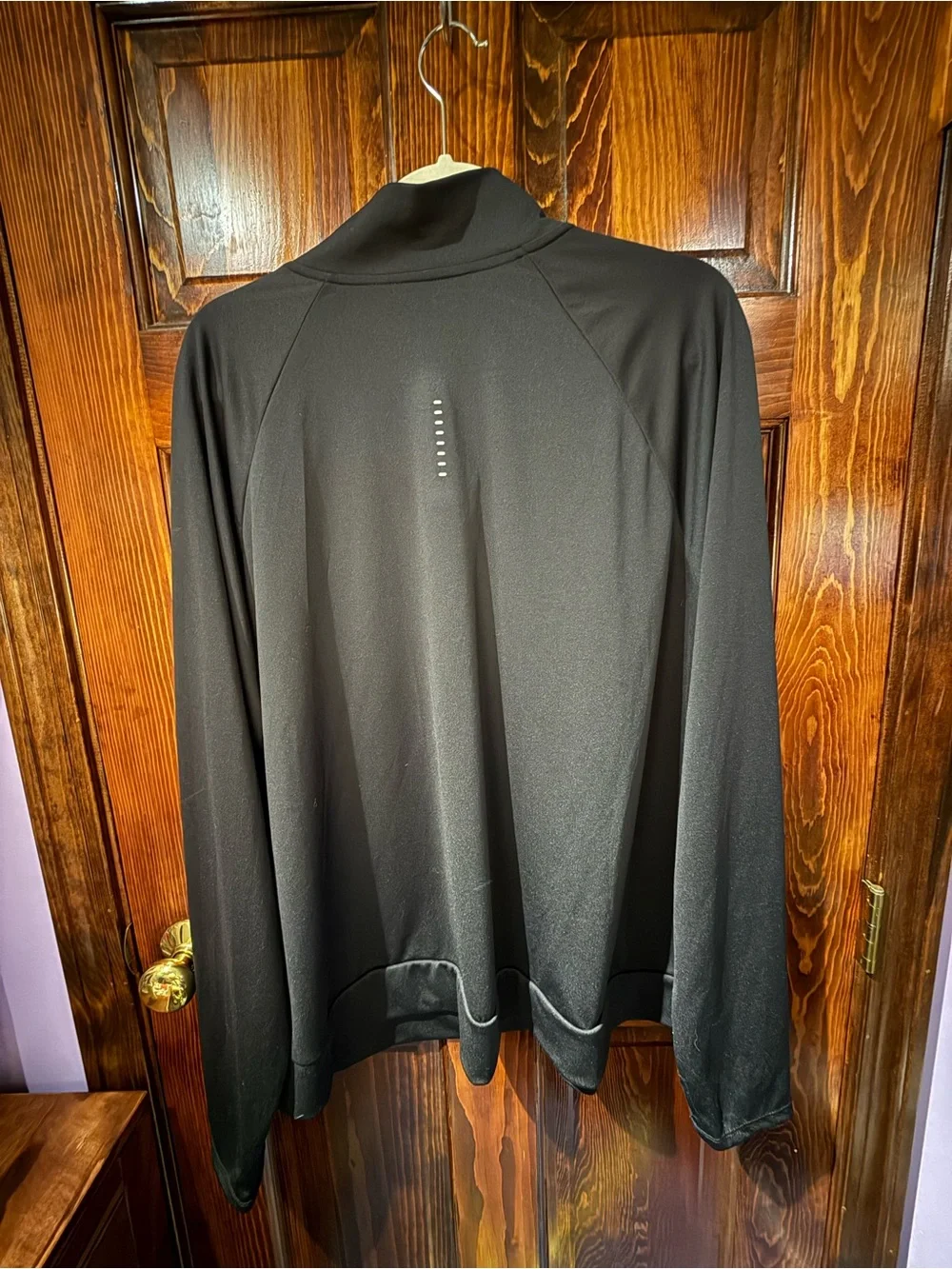 Nike Black Running Quarter-Zip with White Swoosh